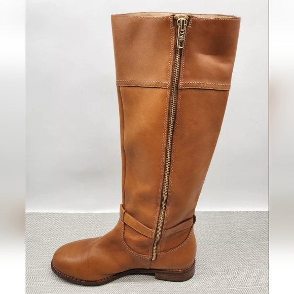Sperry top sider sable size 7 M tan leather knee high riding boots waterproof - Picture 4 of 16